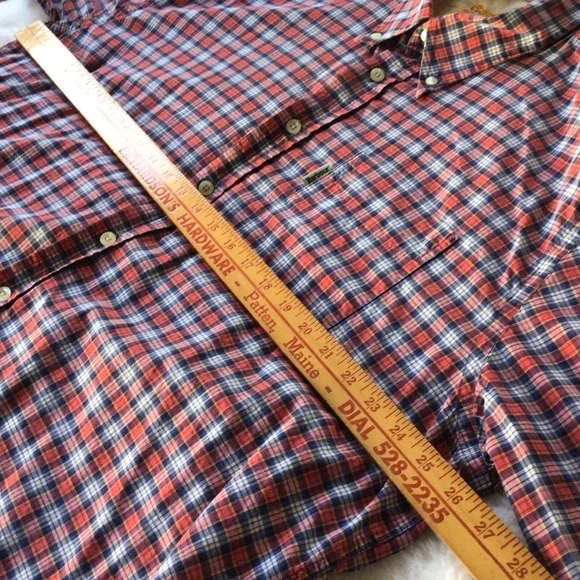Barbour Men's Plaid Shirt in Red and Blue - Picture 7 of 14